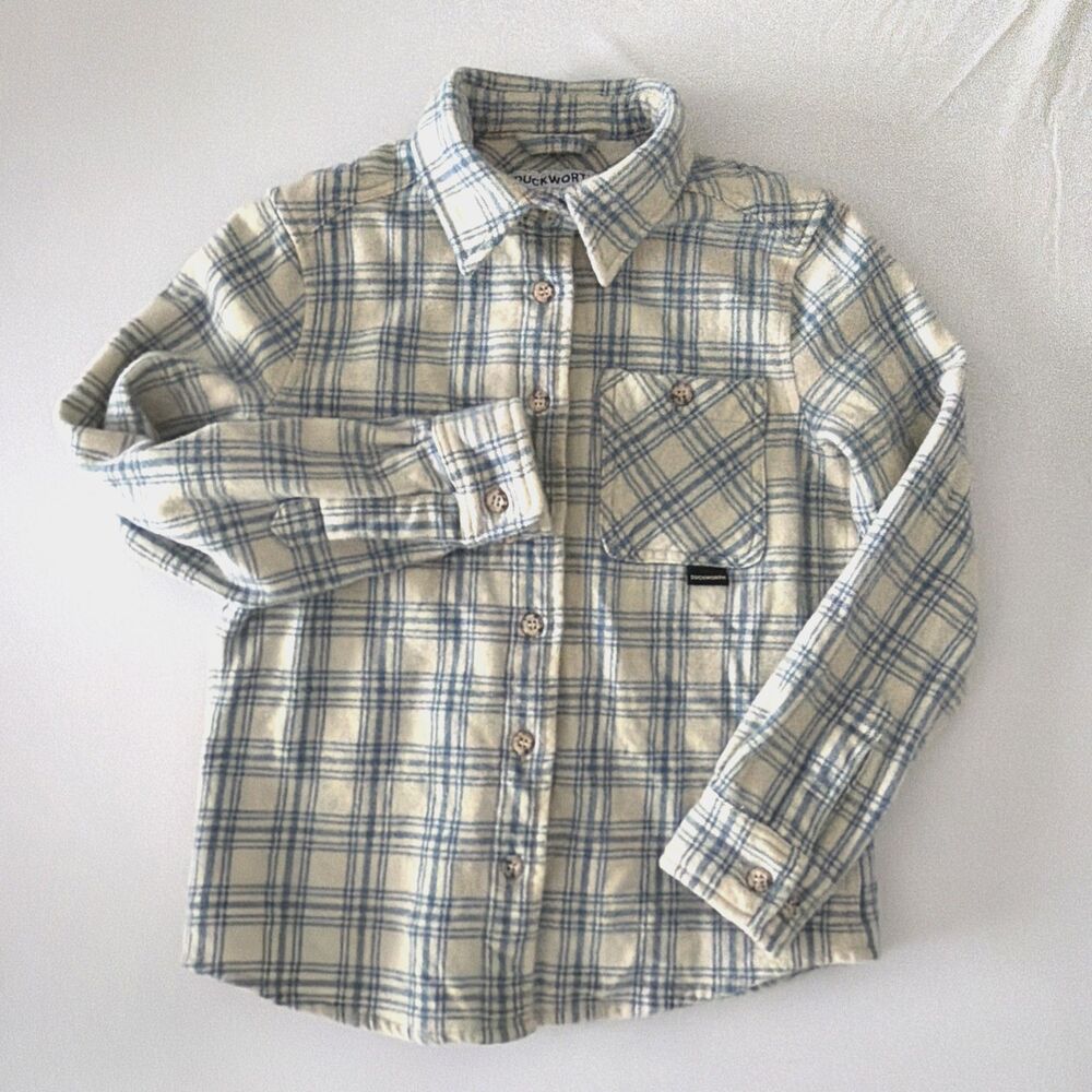 Duckworth Sawtooth Shirt Womens XS Merino Wool Flannel USA SHRUNK Fits XXS / Kid